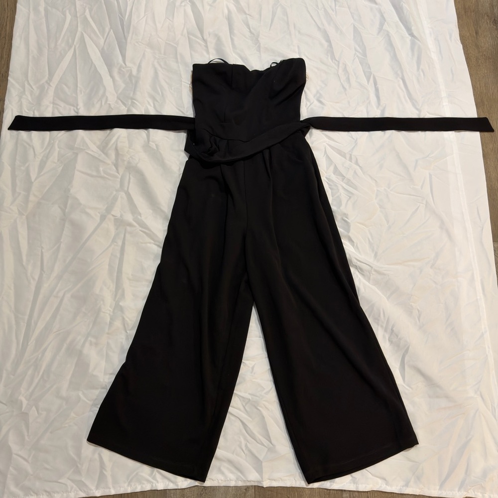 Emerald Sundae Elegant Black Jumpsuit